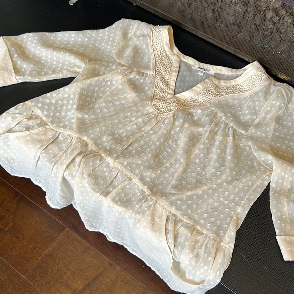 Daniel Rainn sheer blouse